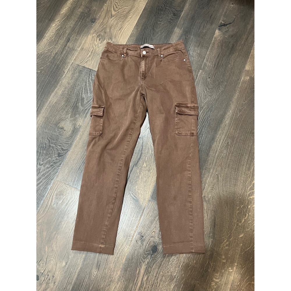 EST. 1946 Denim Cargo Pants High Rise Brown Casual Size 10‎